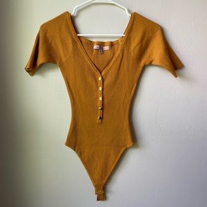 Mustard bodysuit